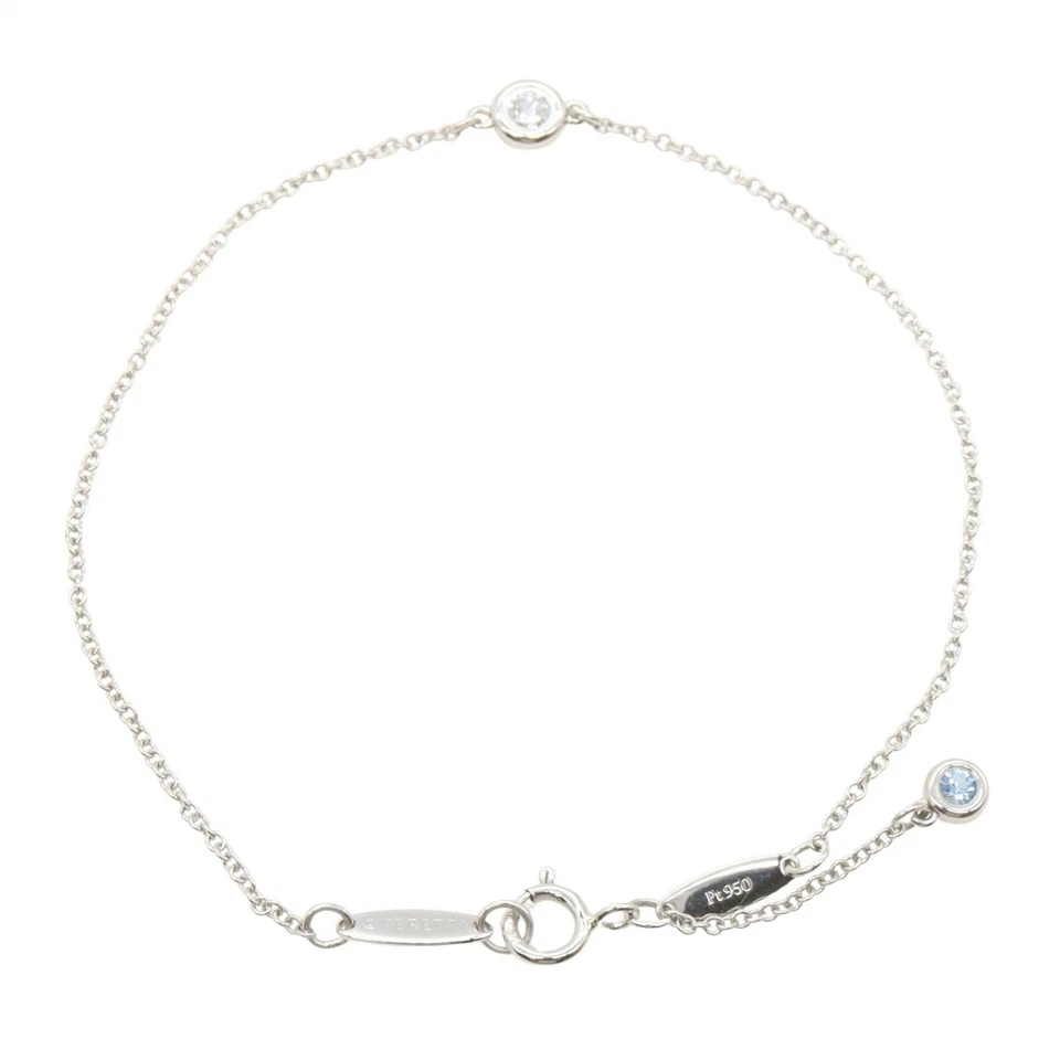 TIFFANY&CO By the Yard Japan Ltd Edition Diamant Armband Pt950 Platin Damen - Bild 2 von 4