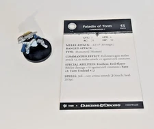 D&D miniature, Paladin of Torm,  Archfiends #7, Dungeons and Dragons