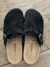 Black Clog Slip Ons