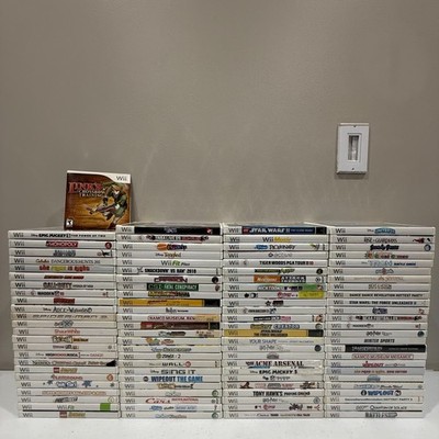 Wii game bundle lot! 100 Unique titles! Call of duty, star wars, dance, sports 4