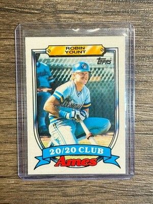 1989 Topps Ames 20/20 Club Robin Yount #33 Milwaukee Brewers