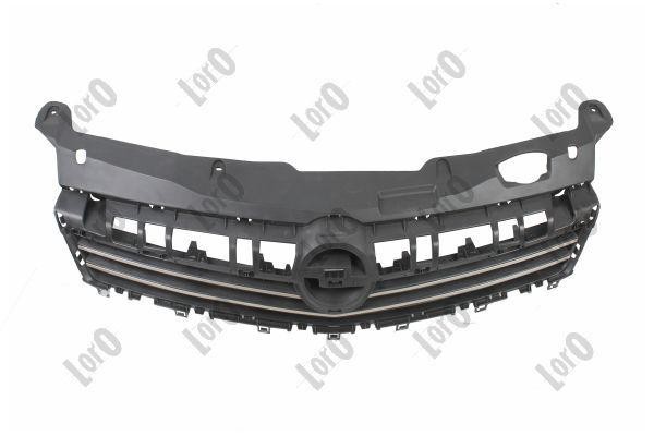 ABAKUS Front Grille 037-34-400 For Opel Black Chrome Edge Reinforced