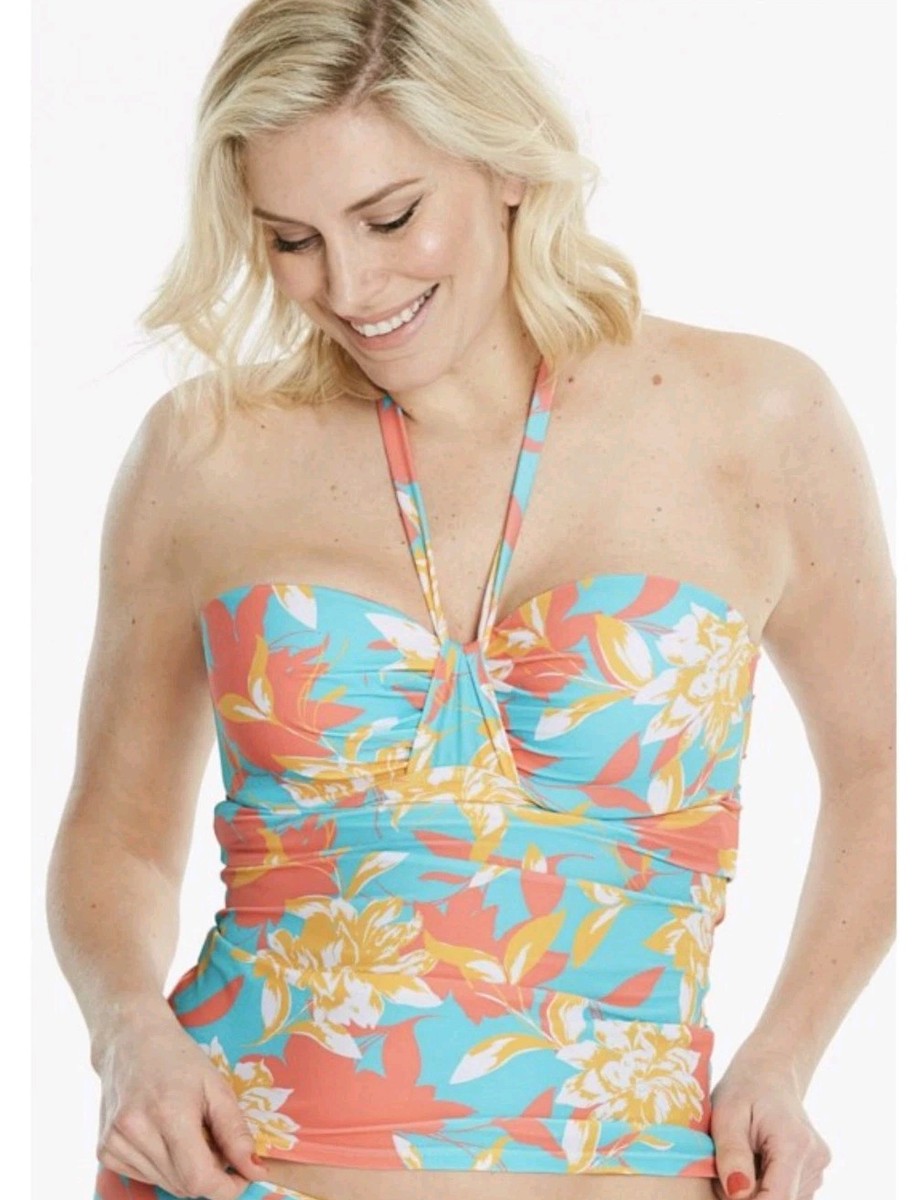 Simply Yours Halter Tankini UK 36DD Underwired Moulded Soft Cup