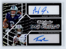 Avery Johnson Ta'Quan Roberson 2024 Leaf Eclectic Dual Auto /4 Kansas State