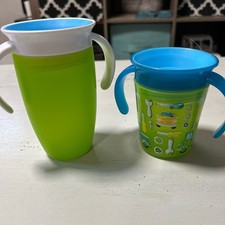 Munchkin 47020 Miracle 360 Green/Blue Sippy Cup - 2 Pieces