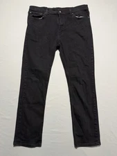 Levi’s 511 Slim Fit Black Denim Jeans 38x32 Stretch Modern
