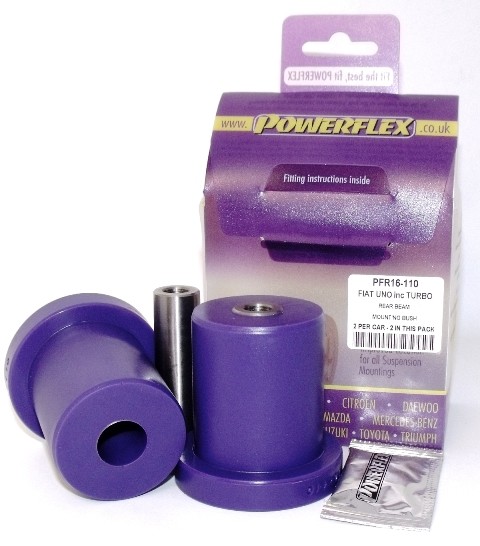2 X Powerflex PFR16-110 Pu Lager HinterachsaufhäNgung Fiat Uno Inc Turbo-image