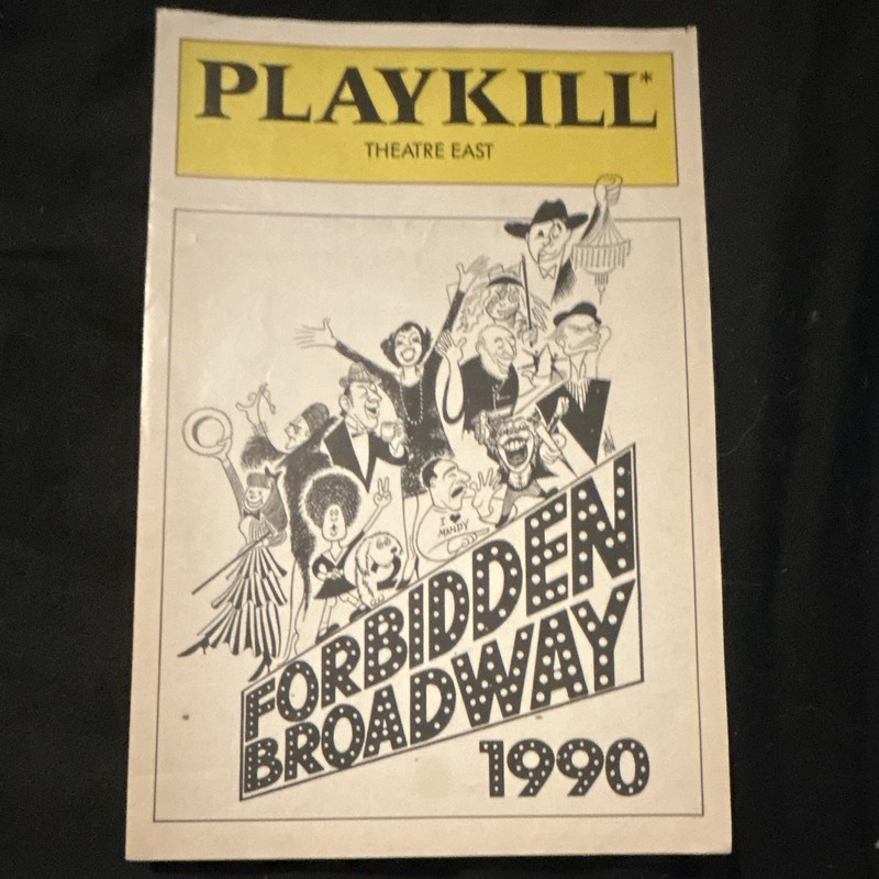 Forbidden Broadway 1990 Playbill Jeff Lyons Suzanne Blakeslee