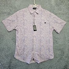 Sunday Swagger Shirt Adult Medium Pink Pulse All Over Print Paint Splatter NEW