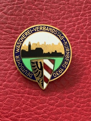 Abzeichen Deutscher Wäscherei Verbandstag Nürnberg 1930 Lauer Nürnberg