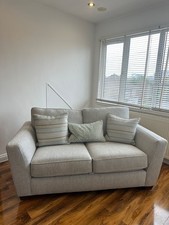 DFS Sophia 2-Seater Fabric Sofa (Grey Pearl Combination)- Excellent Condition