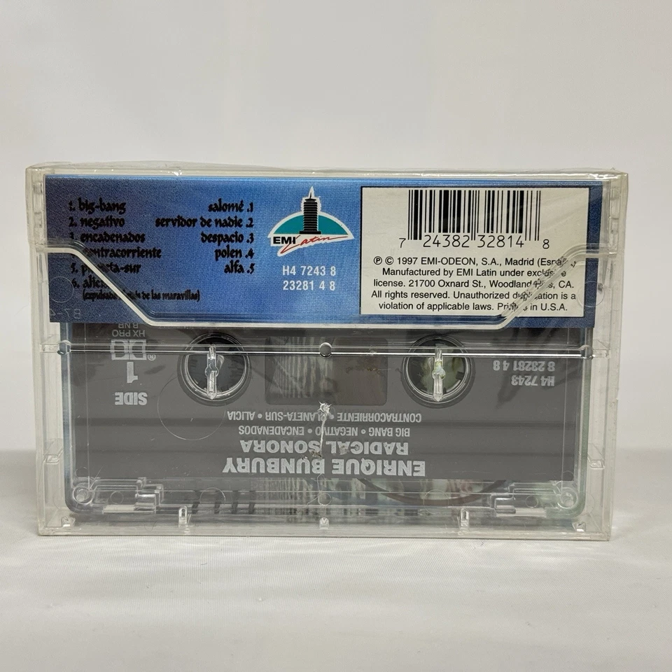 Enrique Bunbury Cassette Radical Sonora 1997 Heroes del Silencio Rare New Signed - Image 4 of 4