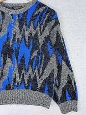 Vintage 70s Womens Vanderbilt Sweater Abstract Fits S-M