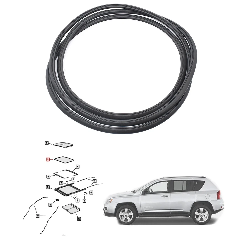 Junta de impermeabilización 5183172AA para techo corredizo para Dodge Journey 2009-2018 Foto 3 de 4