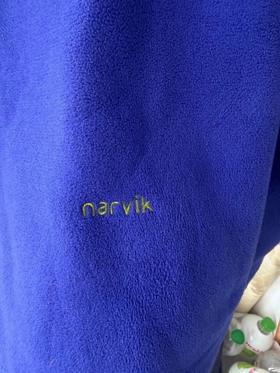 Norrona Narvik Warm3 Fleece Jacket Mens M Blue Berry Polartec Full Zip Hooded image 9