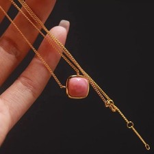 gorgeous 12mm natural pink conch pearl pendant 925s t 