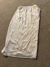 Vintage Vanity Fair Maxi Length Half Slip M "A" Line Creamy White Nylon