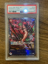 One Piece Roronoa Zoro SR Promo ST21-015 PSA 10 Gem Mint Japanese a916