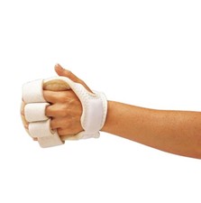 Rolyan Palm Protector with Finger Separators, Left Handed Glove for Finger Co...