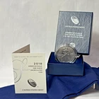 .999 Fine Silver 1 Oz Uncirculated Coin 2018 American Eagle West Pt W/ COA & Box