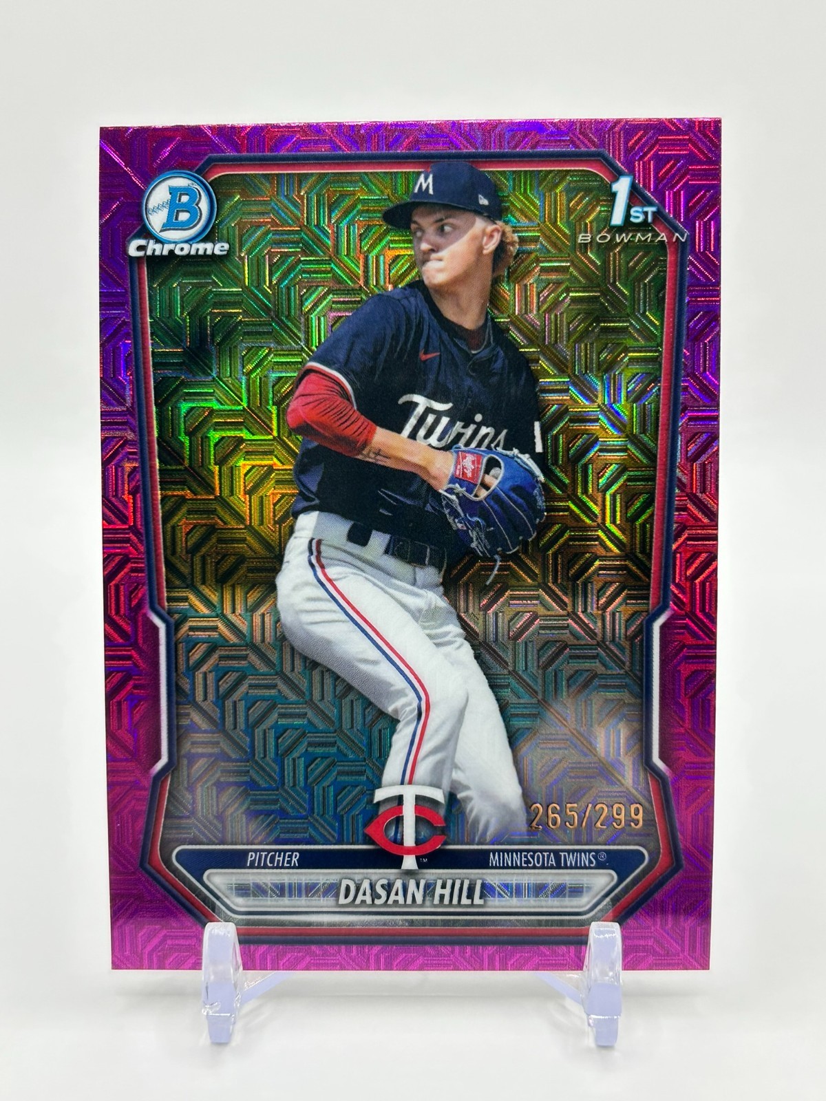 2026 Bowman Dasan Hill 1st Fuchsia Mojo Refractor /299 #BCP-88 Twins