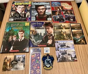 Harry Potter Magazines, Books, Postcards, Stickers, Ravenclaw Patch 14 Item Set