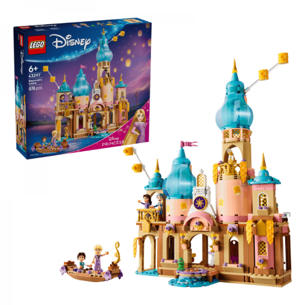 Lego Disney Multicolore 43297 Lego® Disney Castello Di Princess Rapunzel Con 5 Personaggi - Immagine 3