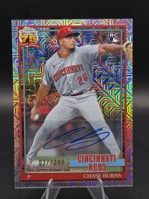 2026 Topps Series 2 Chase Burns RC #91C2-34 Mojo Silver Pack Auto /299 