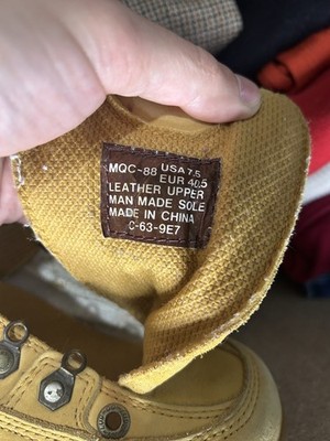 Vintage 90s Y2K Lugz Chunky Boots Leather Men 7.5 MTRGN-750 Camel