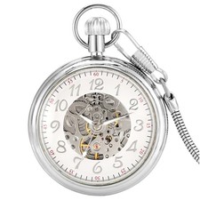 Men's Luxury Pocket Watch Automatic Mechanical Movement Pendant Chain Collection