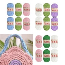 6-teiliges Strickgarn, grobes Garn, handgestricktes weiches Stoffgarn,