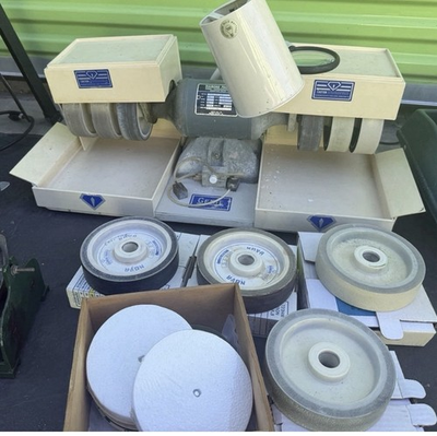 #ad LAPIDARY WORKSHOP ITEM Diamond Pacific GENIE WitH EXTRA WHEELS L@@@k $2650.00