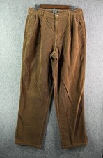 Vintage Polo Country Ralph Lauren Corduroy Pant USA Made Brown 35x34 fit 33x32 