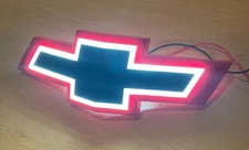 White LED Light Front Grille Red Black Emblem Bowtie Fits Chevy Camaro 2014-2023