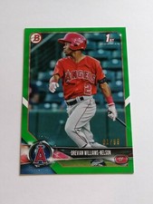 2018 Bowman  1st BOWMAN GREEN  Drevian Williams-Nelson RC  #D 01/99 FIRST ONE !!