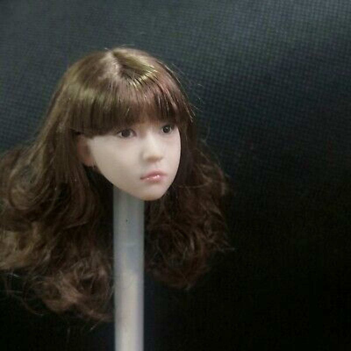 1/6 Brown Curly Hair Little Girl Head Sculpt Fit 12'' Phicen Figure