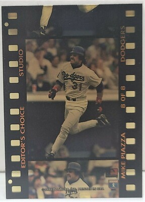 1994 Studio Editor's Choice Mike Piazza. Insert Card Dodgers