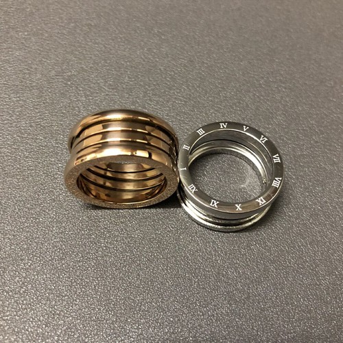 Spring Finger Ring Men Women Stainless Steel Roman Band Couple Jewelry ...