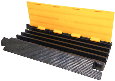 ProX XCP-4CH MK2 4-Channel Rubber Cable Protector Ramp Speed Bump Cover- 60 Tons