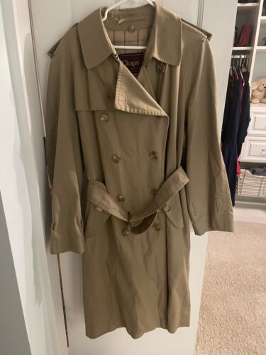 Chaps By Ralph Lauren Beige Long Trench RainCoat Men’s 42R