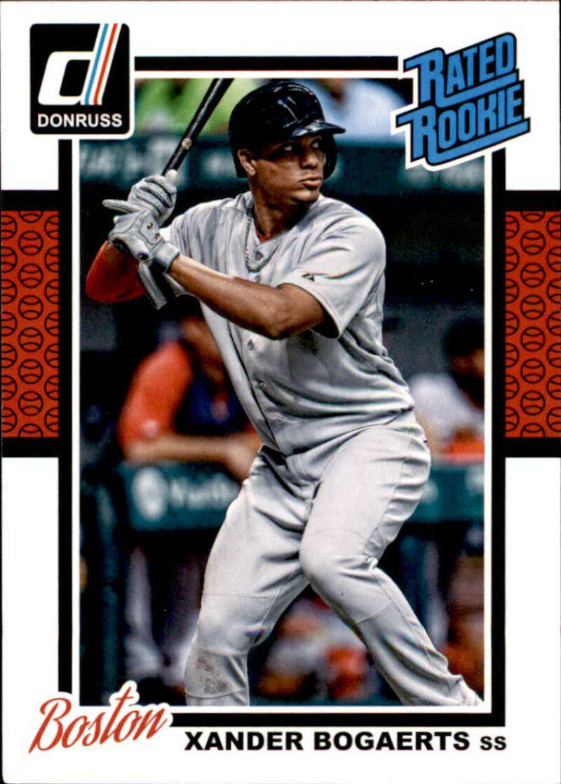 2014 Donruss Rated Rookies #44 Xander Bogaerts RC Rookie Boston Red Sox ID:40827