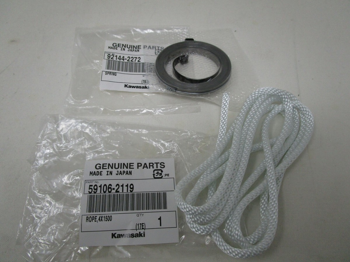 レラ Genuine Kawasaki 92144-2272 Recoil Spring & 59106-2119 Rope Toro