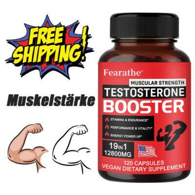 Fearathe Testo Booster für schnellen Muskelaufbau Extrem Testosteron Anabolika