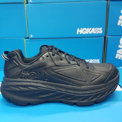 hoka bondi 6 men's leather