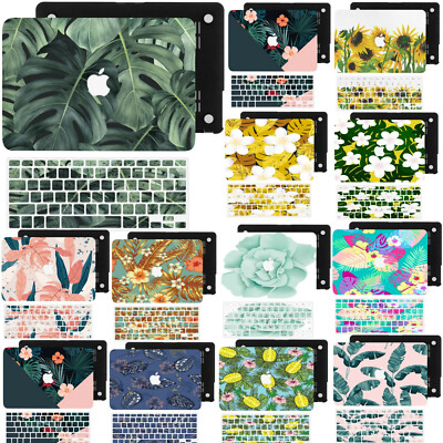 Tropical Flower Rubberized Hard Case Cover For New Macbook Pro Air M1M2 M3 M4 M5