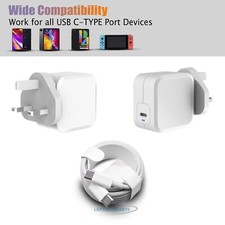 Compatible For HP PAVILION X2 10-P005NA 45W USB-C Type-C Fast Charging Adapter