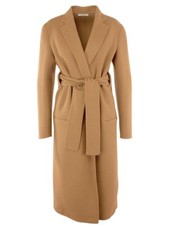 Celine 100% Cashmere Camel Brown Belted Coat Size Fr 36 Phoebe Philo
