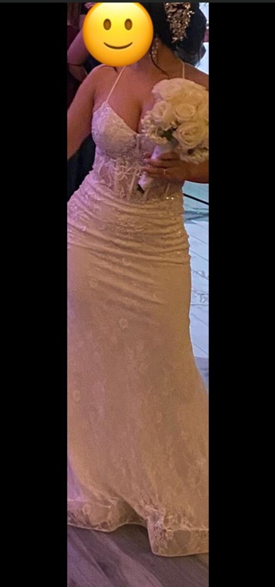 Conjunto De Traje De Novia Con Velo Y Accesorios De Perlas Para Cabello View 2