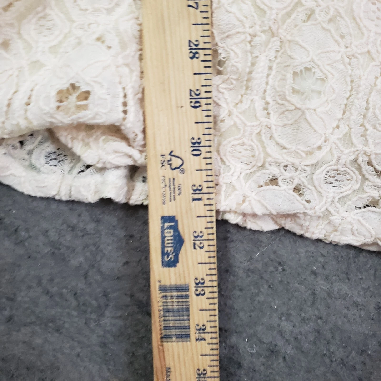 OFF WHITE Abito BB Dakota donna 0 canotta senza maniche aderente e svasato uncinetto pizzo bianco sporco