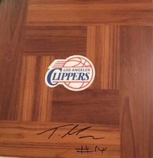 Terance Mann Signed Autographed Floorboard Los Angeles Clippers